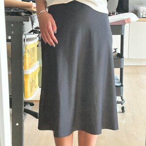 H&M silk midi skirt